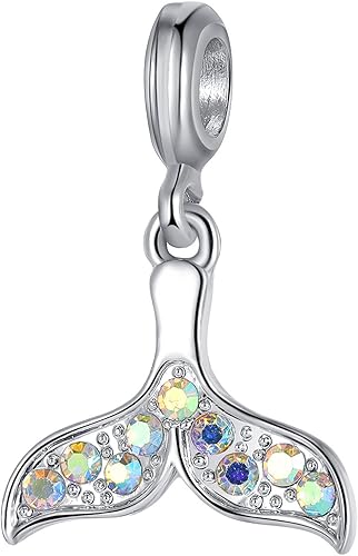 Miniatura 5 de Abalorio europeo plateado cuentas de plata para pulseras de circonita cúbica, collar de cadenas de serpiente