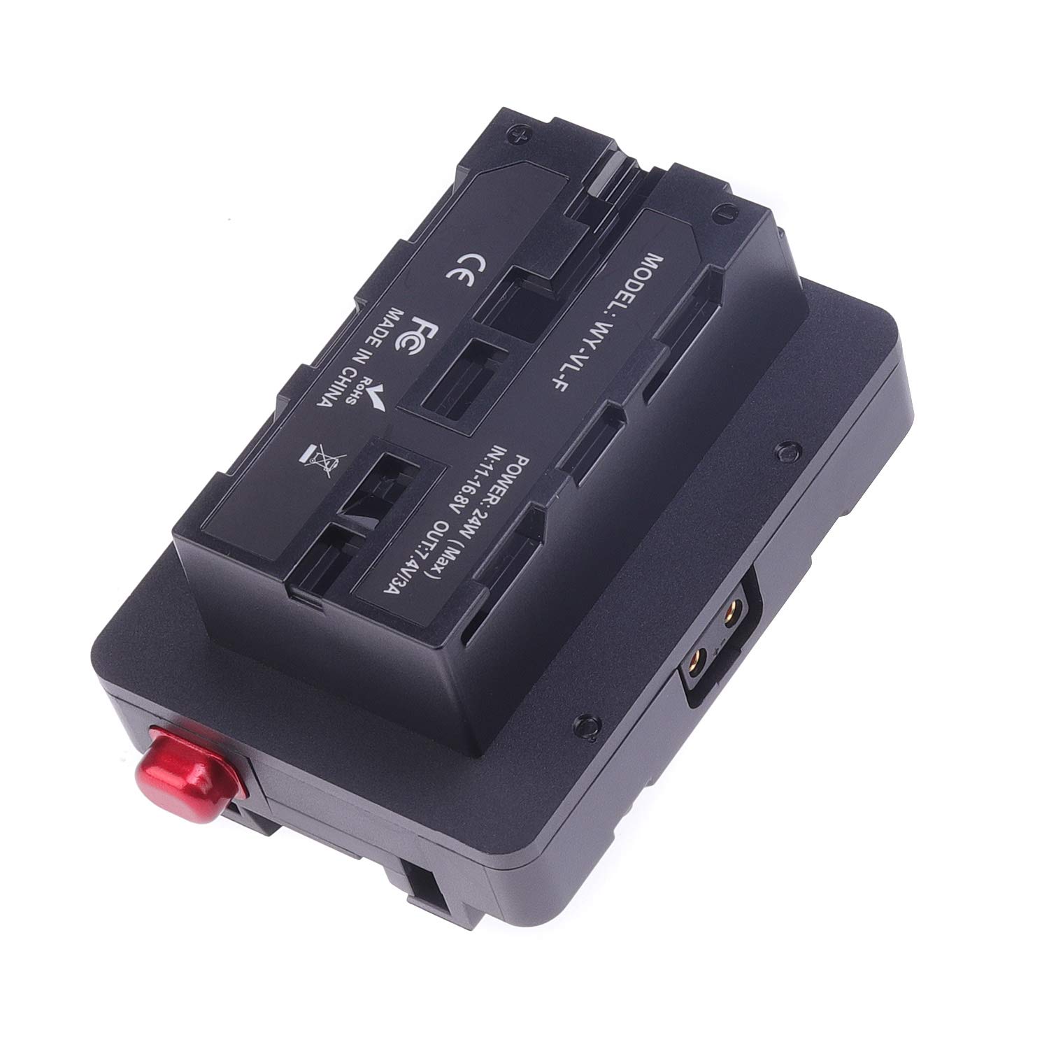 Fotga V-Lock D-Tap Adaptateur de plaque de batterie de poche pour batterie Sony NP-F pour alimentation V-Mount Moniteur d'appareil photo