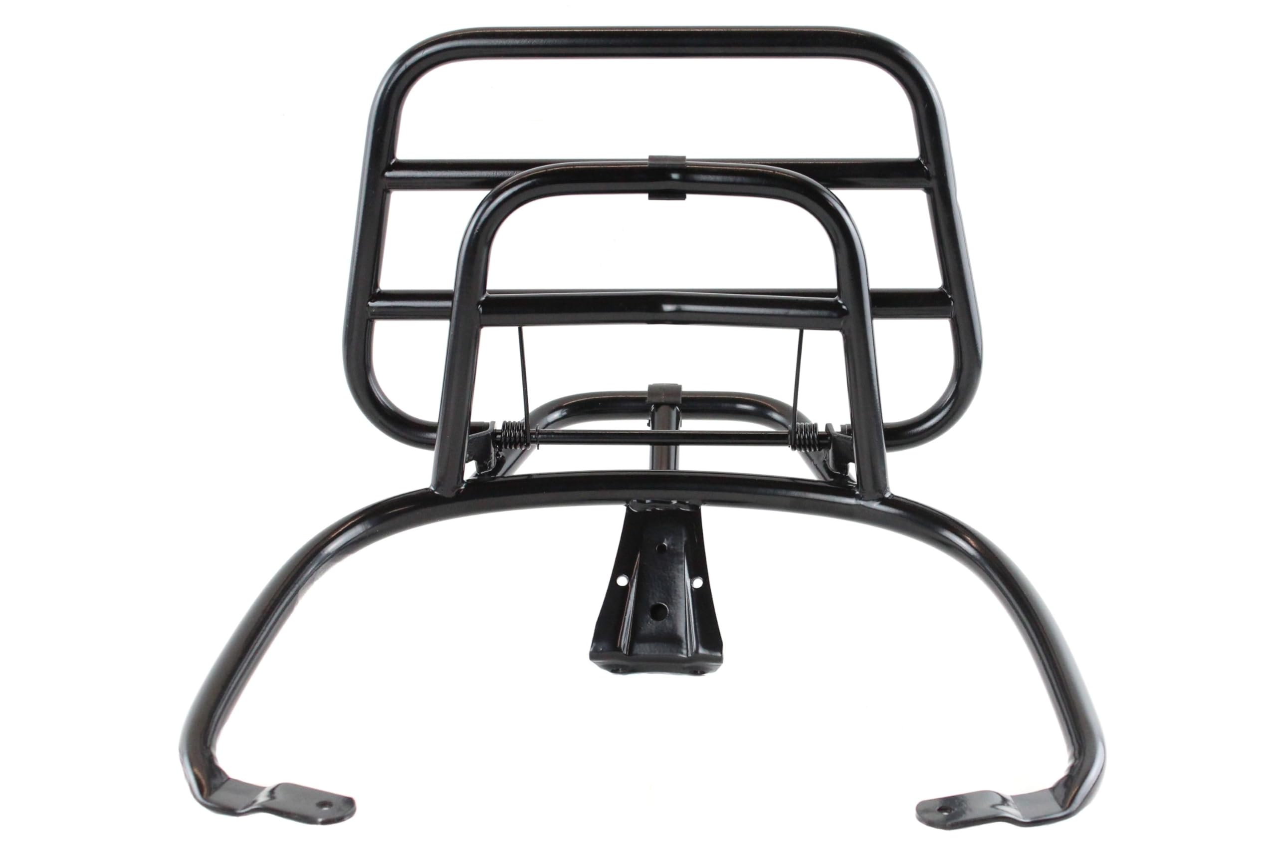 Gepäckträger für Montage hinten Stahl schwarz matt bis 15 kg belastbar Roller Piaggio Vespa Primavera