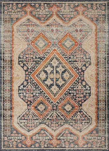 Tapete decorativo Jocelyn Loloi 7'10" x 10' Navy/Multi miniatura 3
