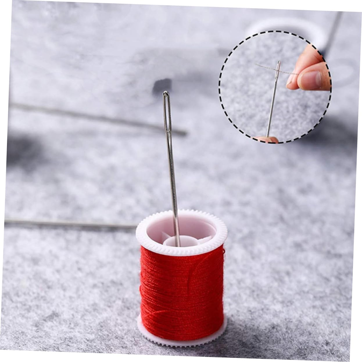 BEBEMOKO 15 Sets Large Eye Sewing Needles Knitting Needles Set 5 Different Sizes for Yarn Knitting Sewing Repair