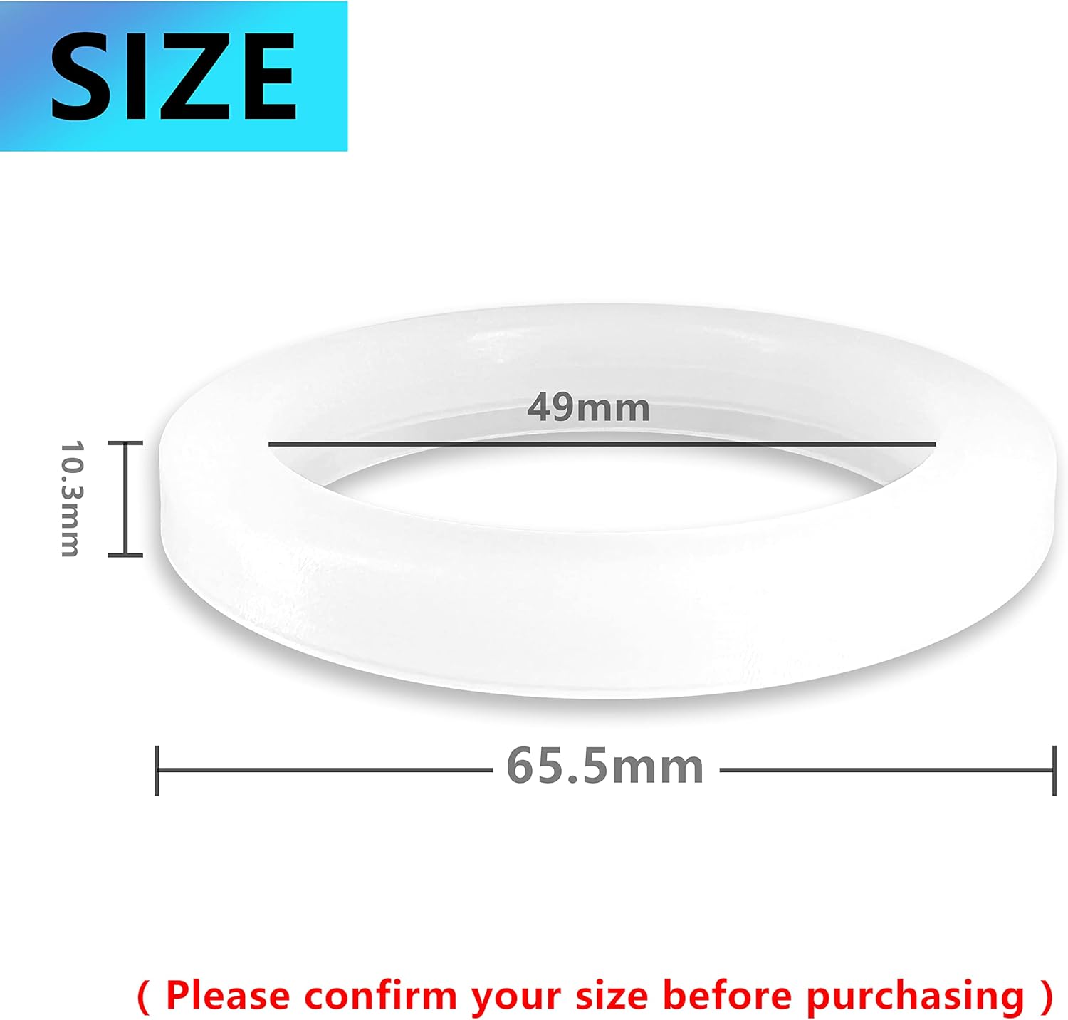 NEOUZA 54mm Brewing Group Head Silicone Gasket 2Pcs Espresso Machine O-Ring Compatible with Breville Sage 450/500/810/860/810/840/870/875/878 Coffee Maker Accessories