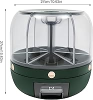 Vista 9 de Tanque grande multigrano, Dispensador de grano seco de arroz de 6 compartimentos, Contenedor de almacenamiento de pellets de alimentos Tanque