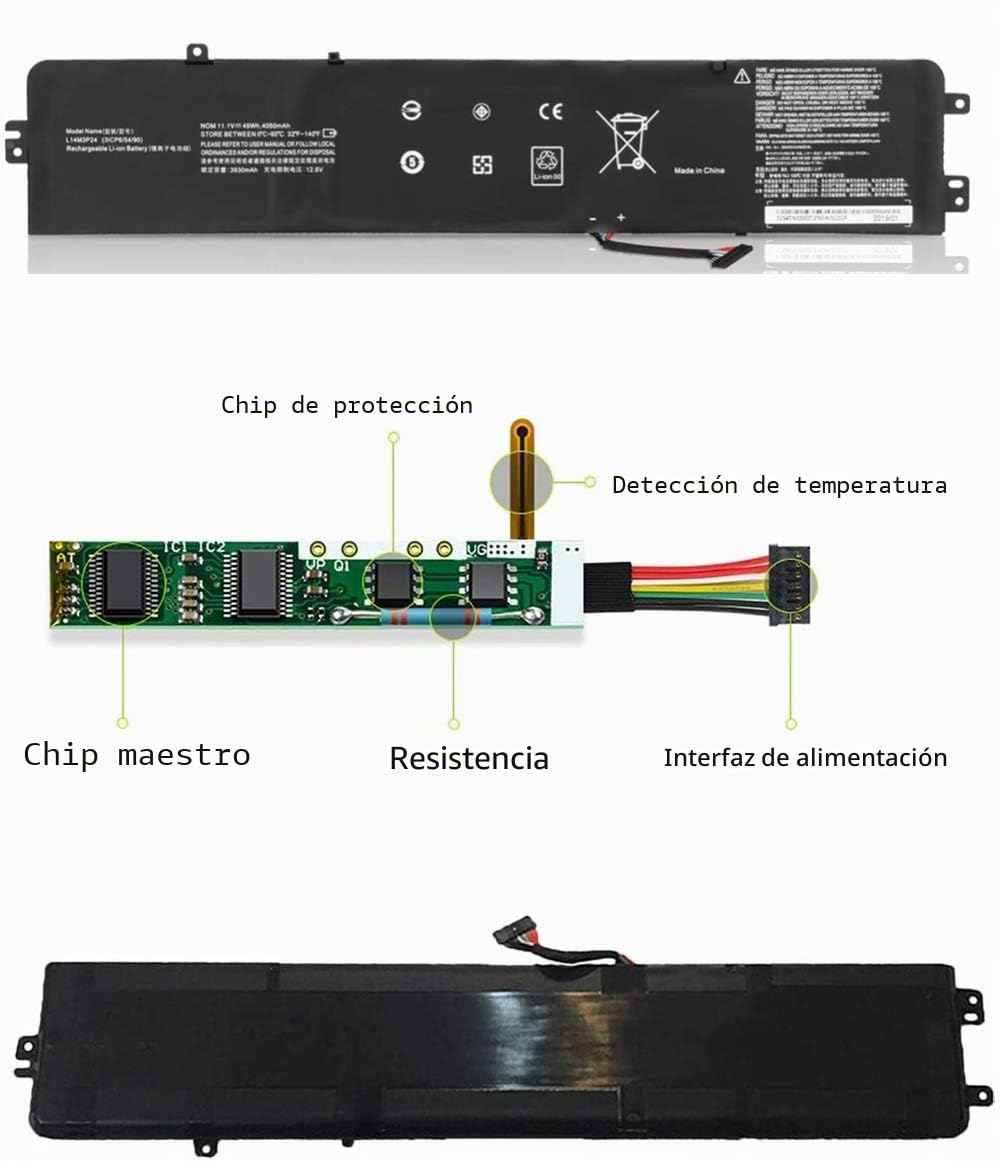 45WH L14M3P24 Laptop Batería para Lenovo Legion Y520-15IKBA Y520-15IKBM Y520-15IKBN IdeaPad Y700-14ISK 700-15ISK 700-17ISK Series Notebook L14S3P24 L16S3P24 L16M3P24