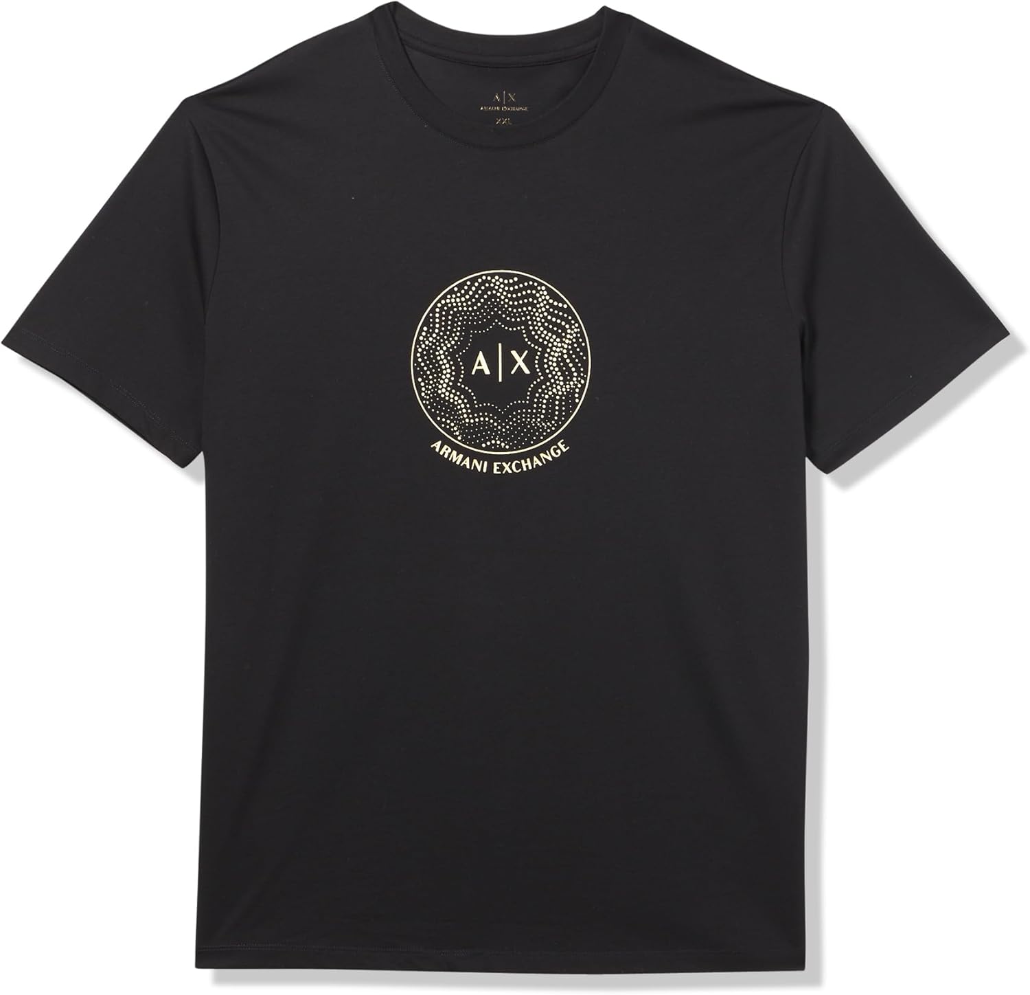 Armani Exchange Men's Aix Men's Circle Stud Logo T-Shirt Black, X-Small-XX-Large