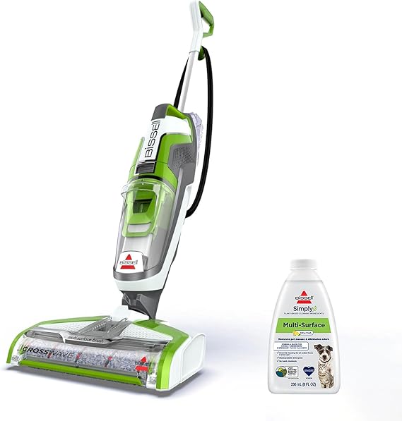 BISSELL Crosswave Turbo Vacuum Mop All in One Wet and Dry Vac Combo Hard Floor & Area Rug Cleaner