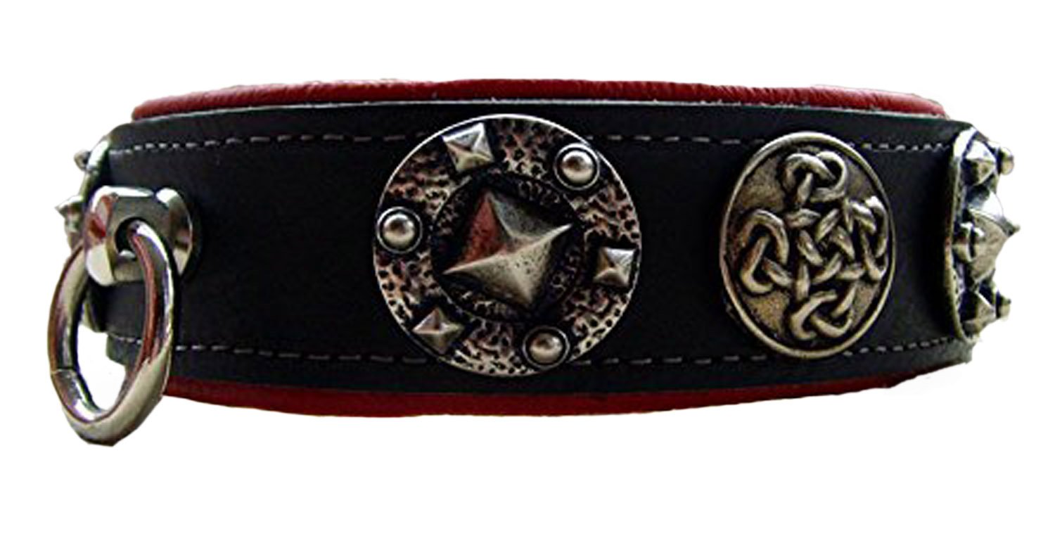 Reflektierendes Hundehalsband Aus Echtleder – 45,7 Cm Lang, 2,2 Cm Breit, Für Halsumfang 33–39,4 Cm