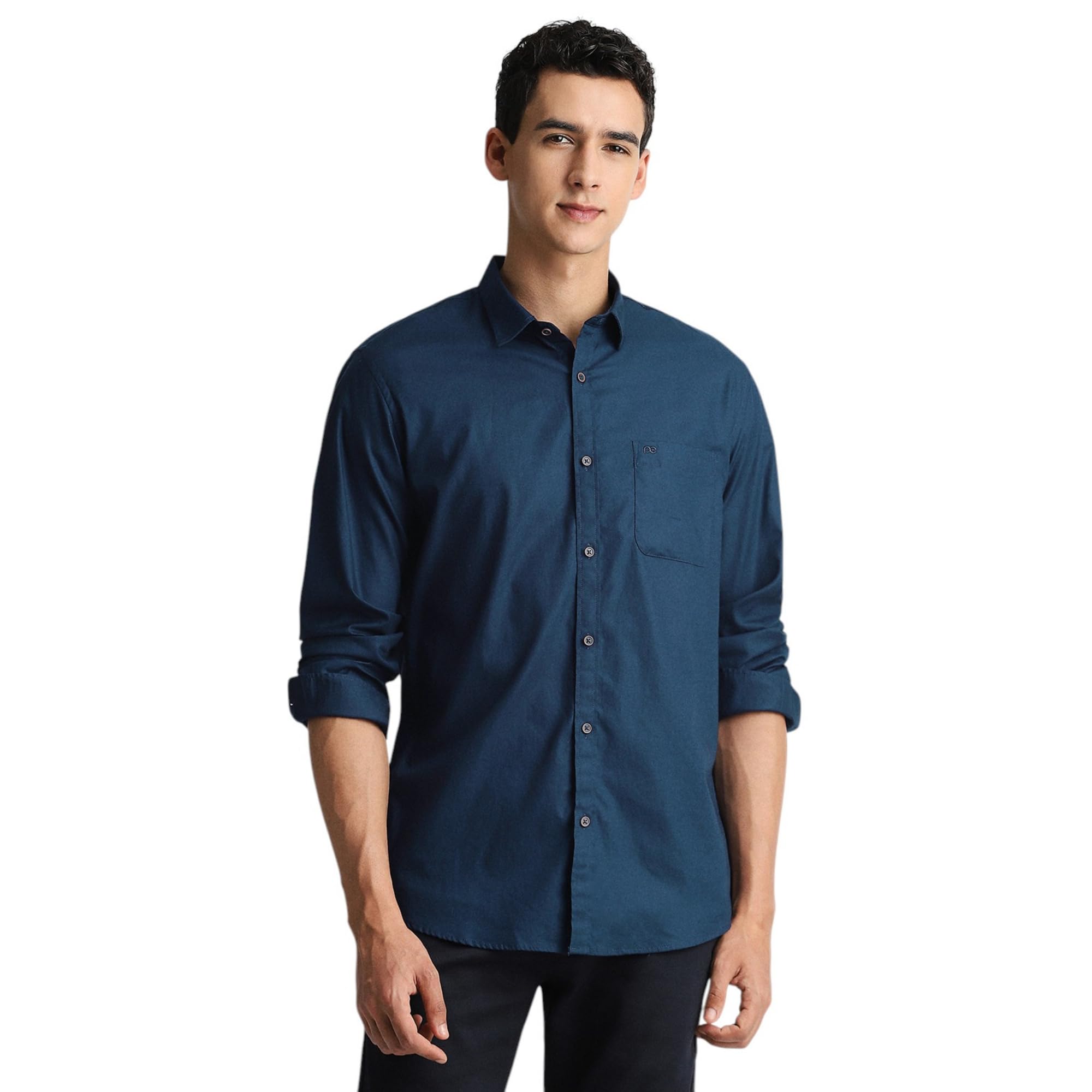 Men's Cotton Slim Fit Solid Full Sleeve Casual Shirt