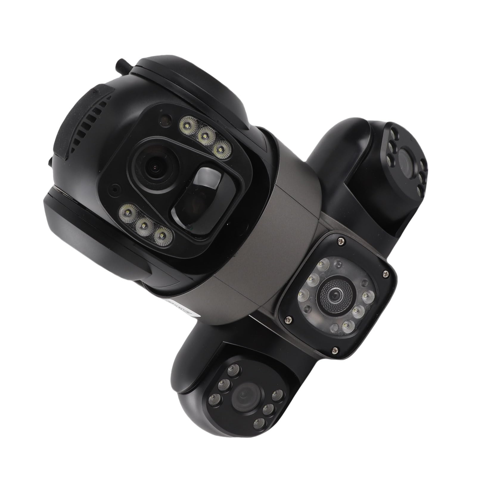 Eacam Cámara de Seguridad Inalámbrica Solar de Triple Lente, 3240x1920 Cámara Seguridad WiFi PTZ con Detección Movimiento AI 2MP con Zoom 10x, Rotación 270°, Batería d