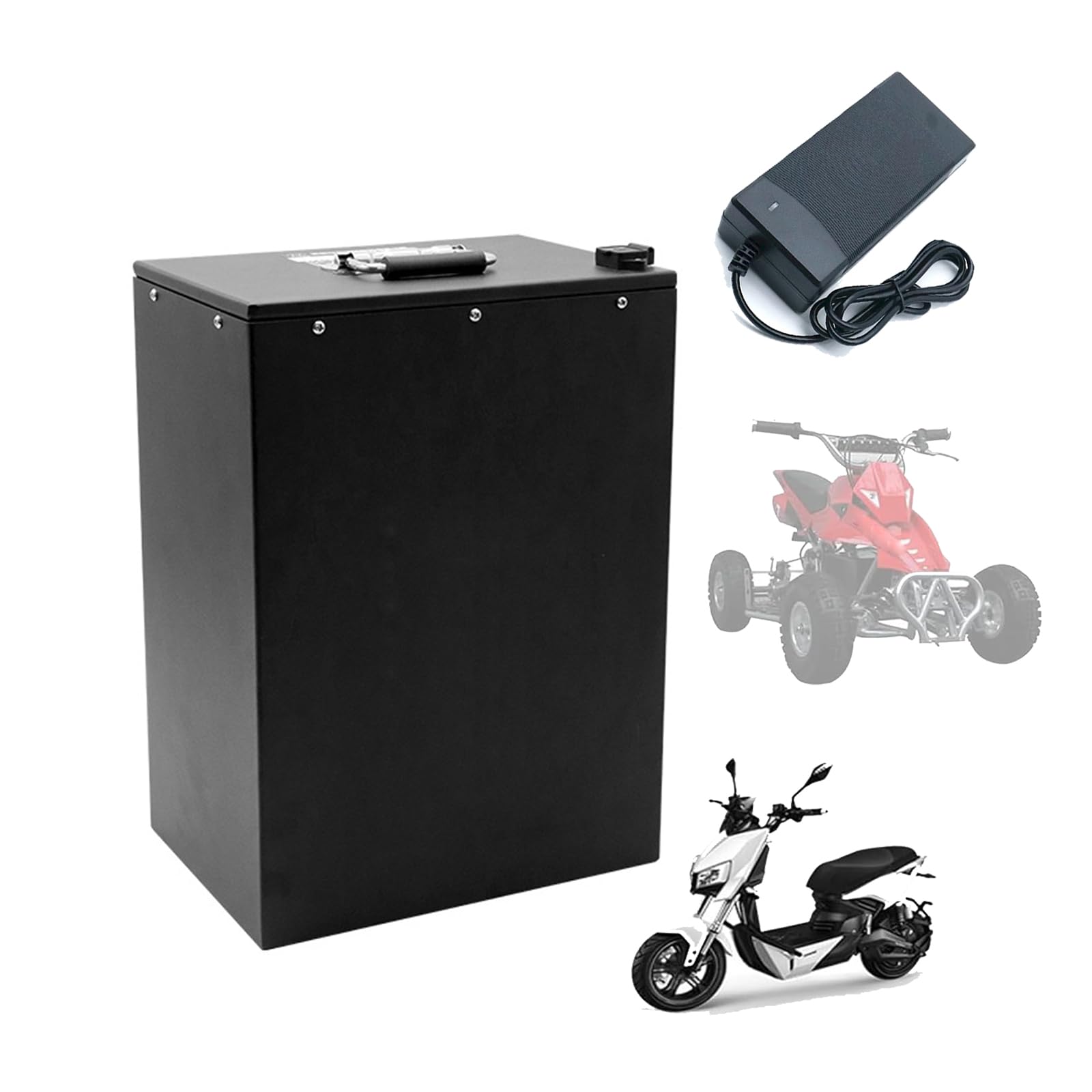 HJGHY 60V Motorcycle Lithium Battery 60V 20Ah 30Ah 40Ah 50Ah 60Ah 80Ah 100Ah E-Bike Battery 60V Electric Motorcycle Battery for 0-6000W Moped Tricycle Motor
