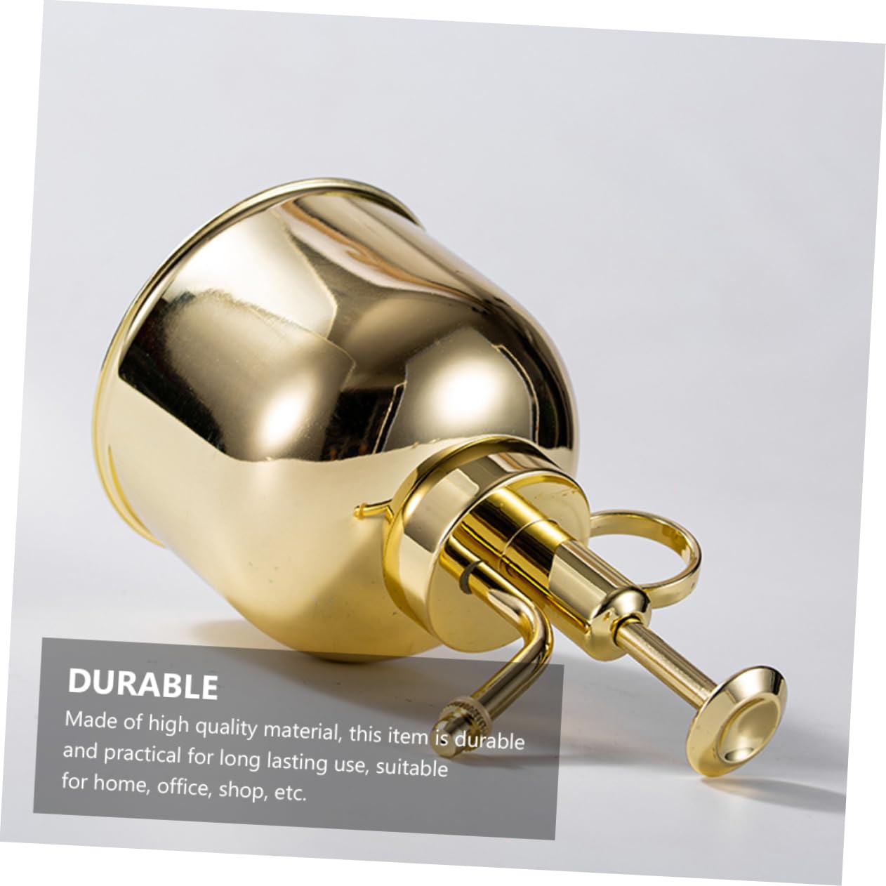 Regadera Vintage de 300ml con Bomba, Acero Inoxidable Dorado | Riego Preciso para Flores y Suculentas, Boquilla Pequeña, Uso en Cocina y Jardinería, 1 Pieza