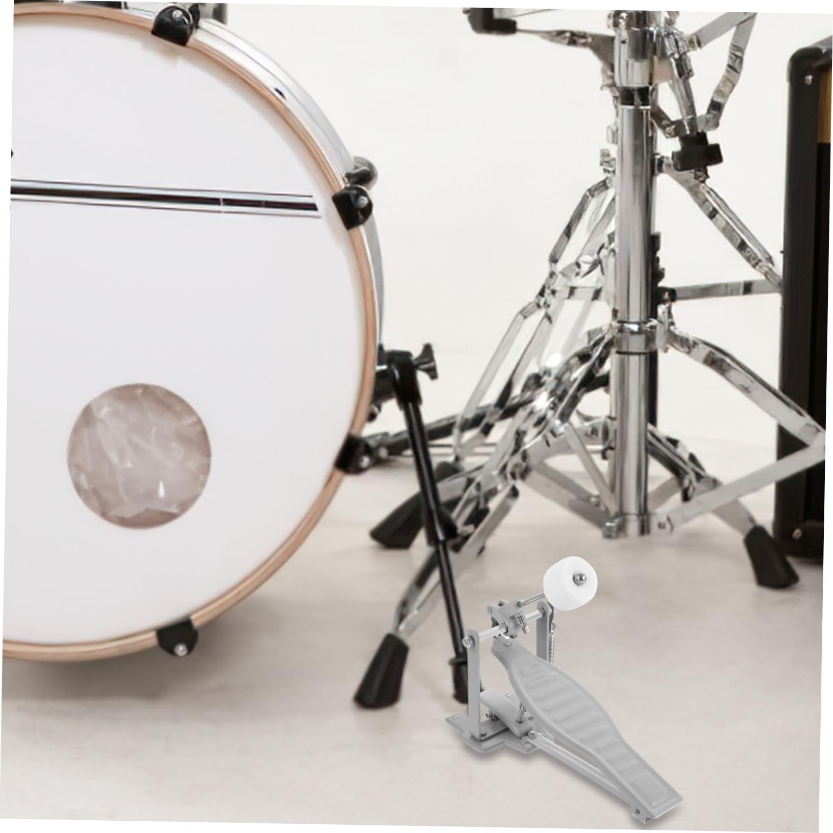 FAVOMOTO Boys and Girls Drum Set Kick Pedal Accessory Drum Single Pedal for Drum Accessory