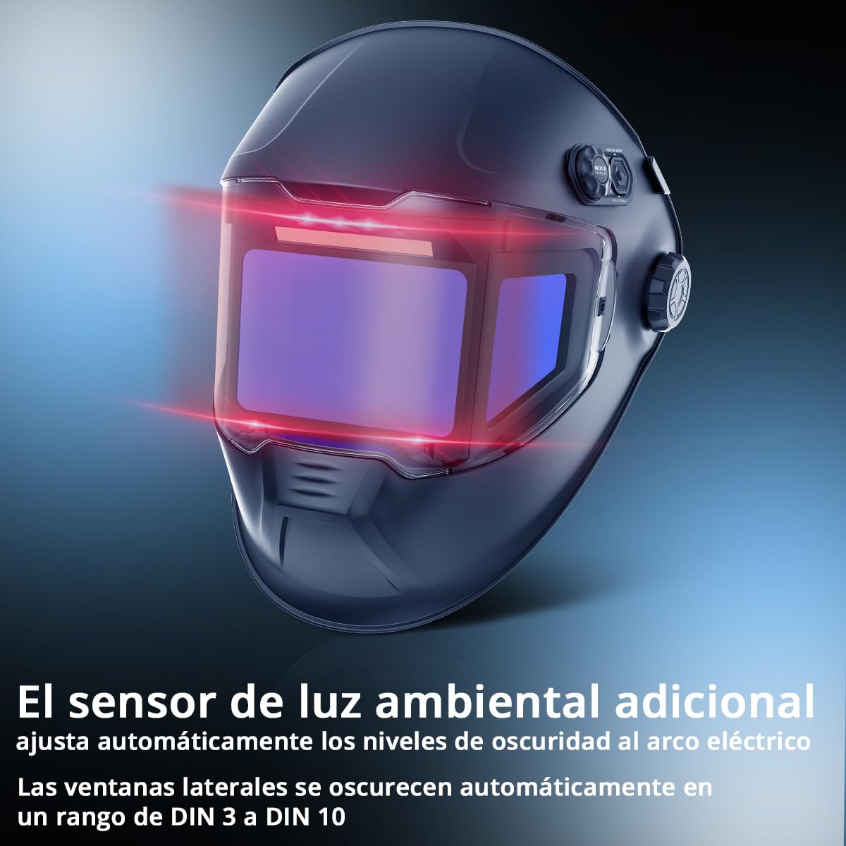 STAHLWERK Casco de Soldadura automático 3 en 1 Split – True Colour, oscurecimiento automático DIN 4-14, Clase óptica 1/1/1/1, Memoria de Trabajos, Campo de visión de 180° 116 x 81 mm, máscara