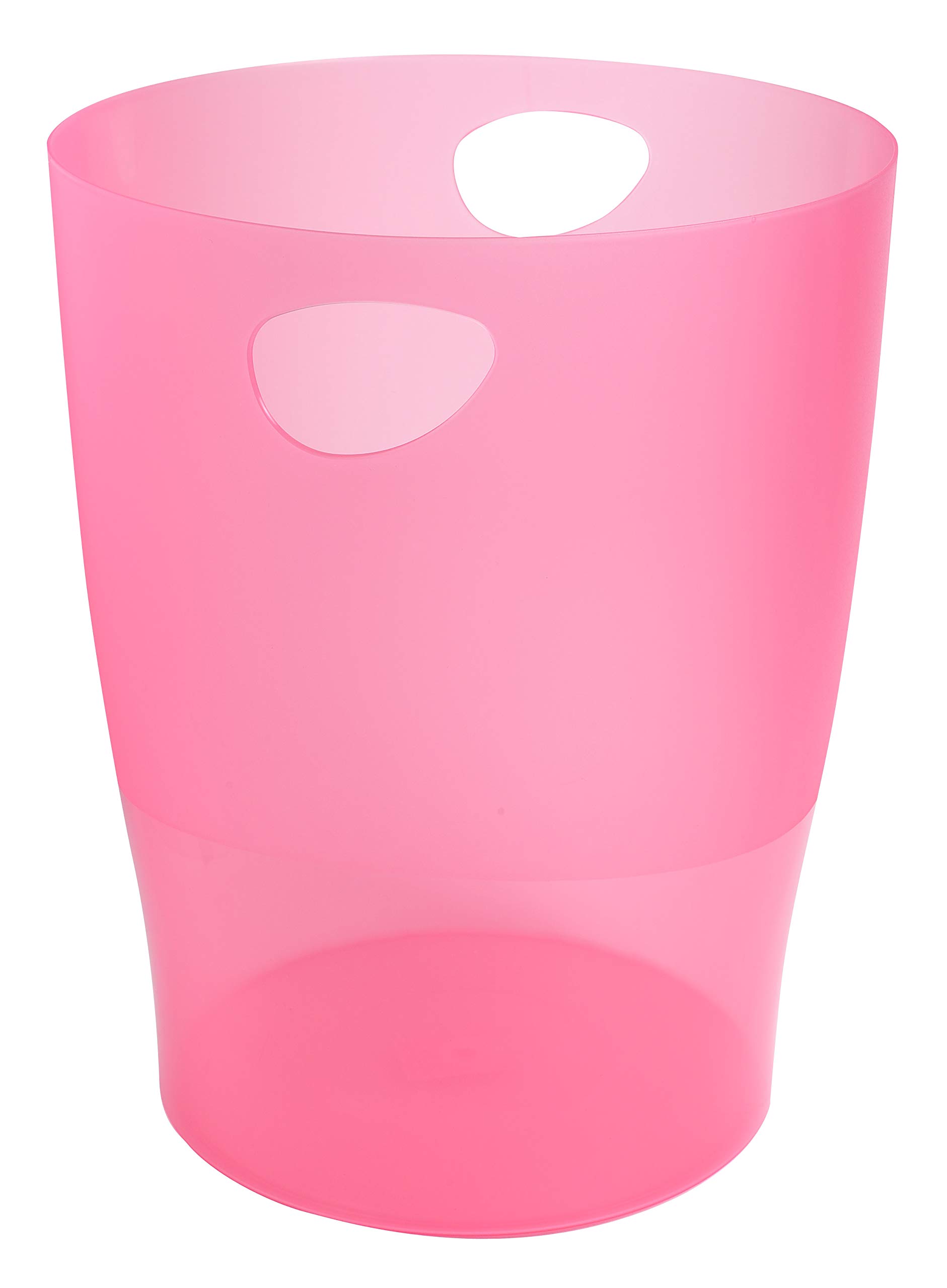 Exacompta 45354D 8er Pack ECOBIN Papierkorbiter mit Griffen. Eleganter und robuster Papierkorb und Mülleimer im modernen Design himbeer 15 L – Bild 2