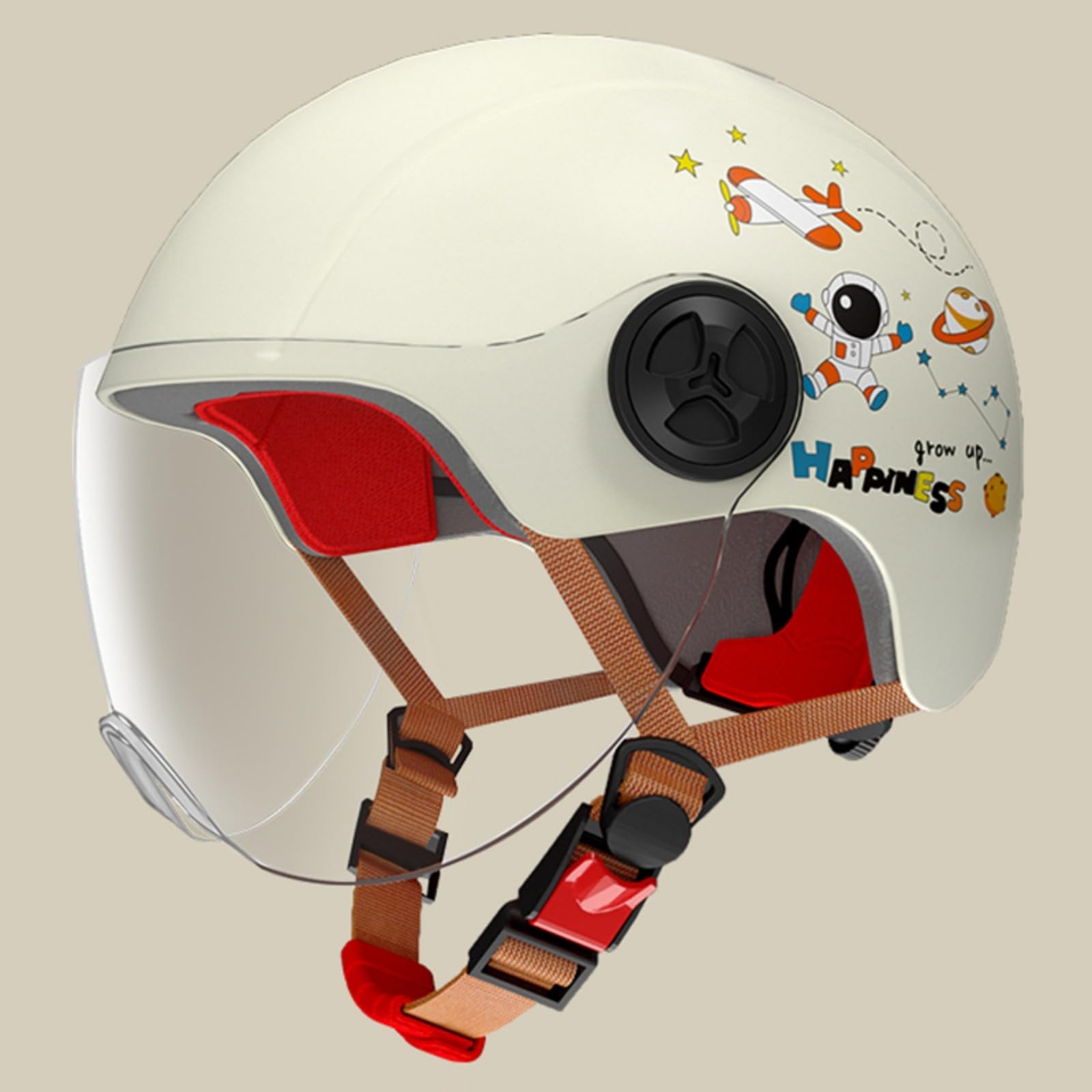 Dziecięcy kask motocyklowy do hulajnogi dziecięcy ECE 22.06-Zatwierdzony dziecięcy kask motocyklowy z otwartą twarzą i osłoną przeciwsłoneczną dla chłopców i dziewczynek 3-12 lat