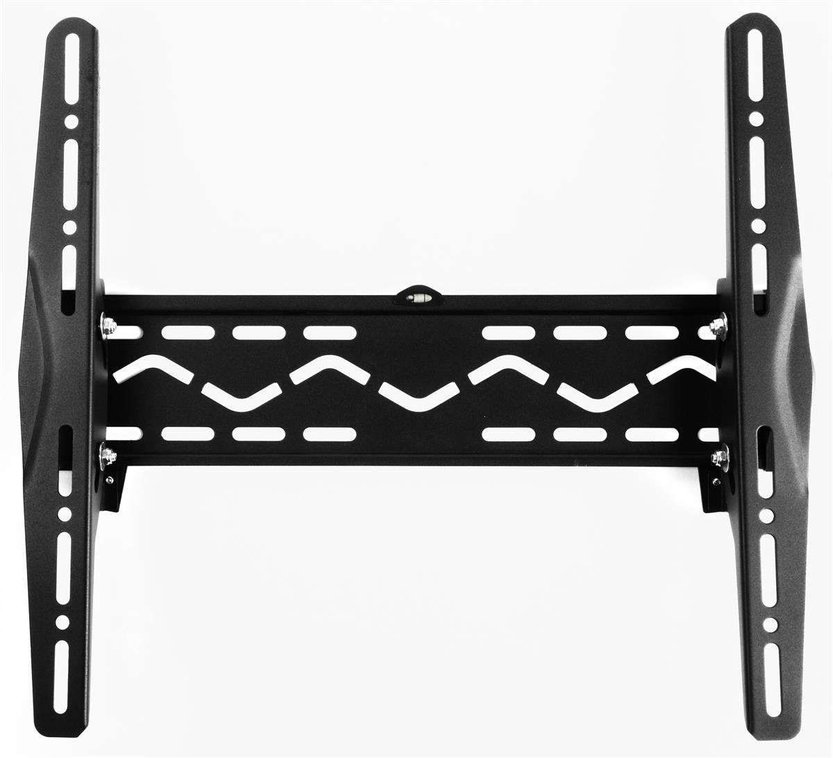 Set of 2 - TV Wall Mount Bracket with Tilt for Monitors 32" to 70", VESA-Compatible, Low Profile, Steel (Black)
