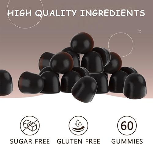 Miniatura 5 de Gomitas orgánicas de hongos con hongo melena, reishi, cordyceps, gomitas de hongo melena de león para adultos, refuerzo del cerebro, apoyo