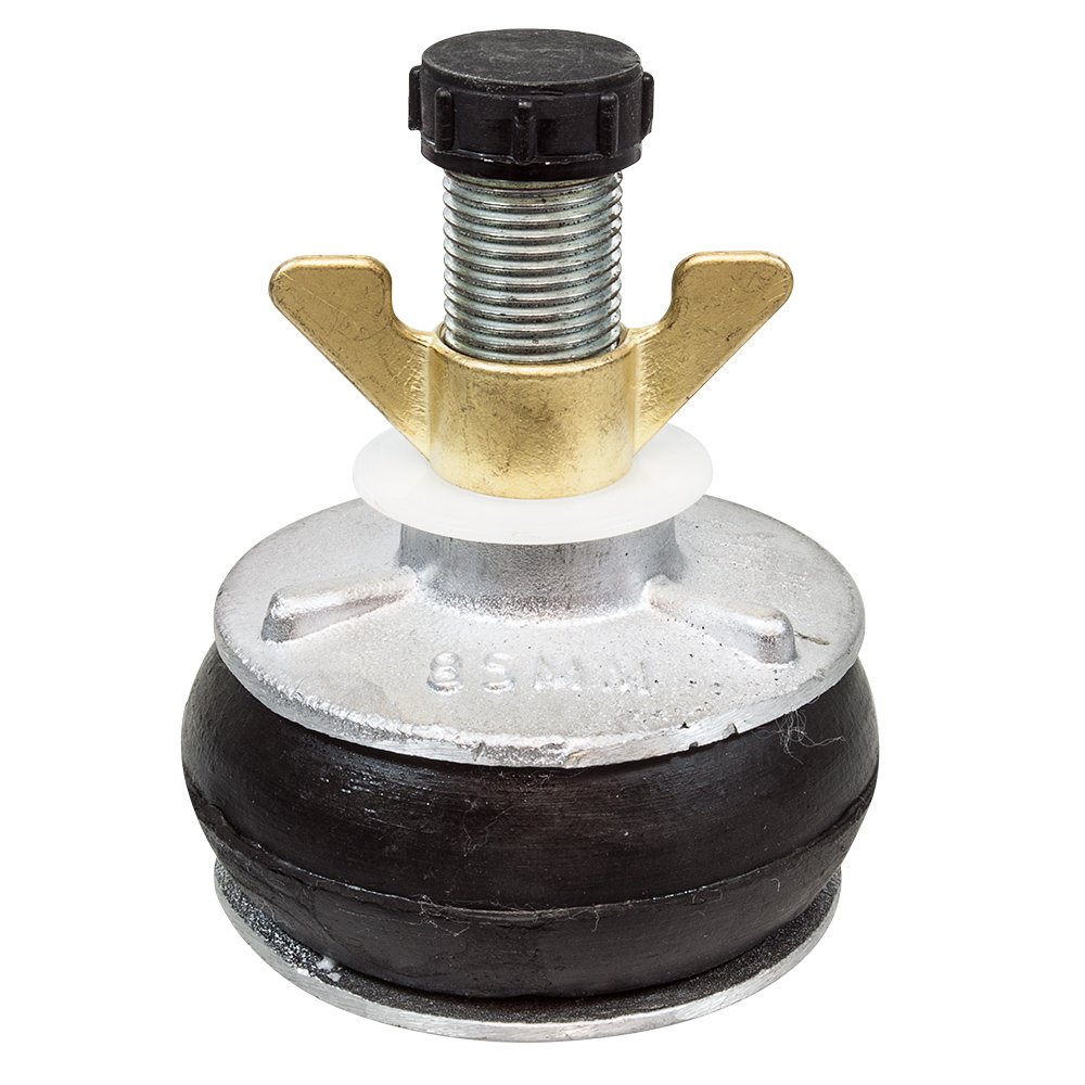 SCAPP Verstellbarer Rohrstopfen ALU 3,5“ für Rohr-Innen-Ø 80 – 98 mm, mit 1/2“ Hohlgewinde (weitere Größen verfügbar)