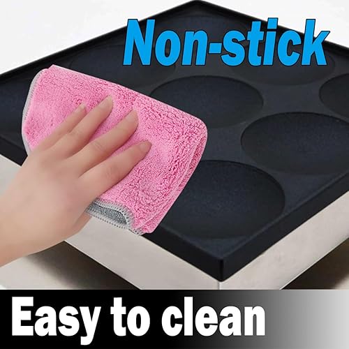 Miniatura 6 de Máquina para hacer panqueques eléctrica comercial con 9 agujeros de 3.15 pulgadas, para panqueques holandeses, panadero, waffle, muffins, dorayaki,