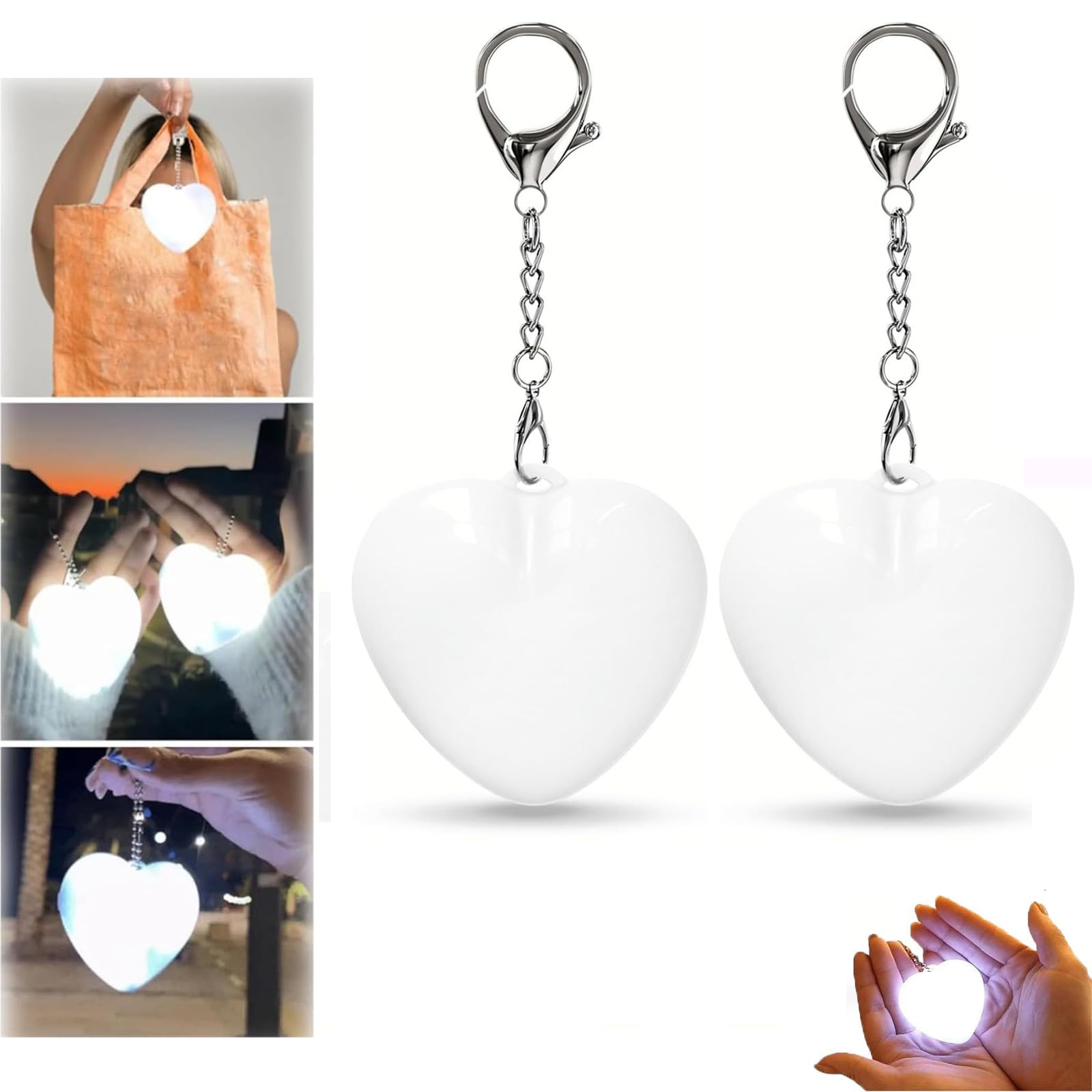 OKESYO 2Pcs Handbag Lights for Women, Purse Light Handbag Lights, Touch Sensor Bag Light Rechargeable for Women Ladies Girls Gift