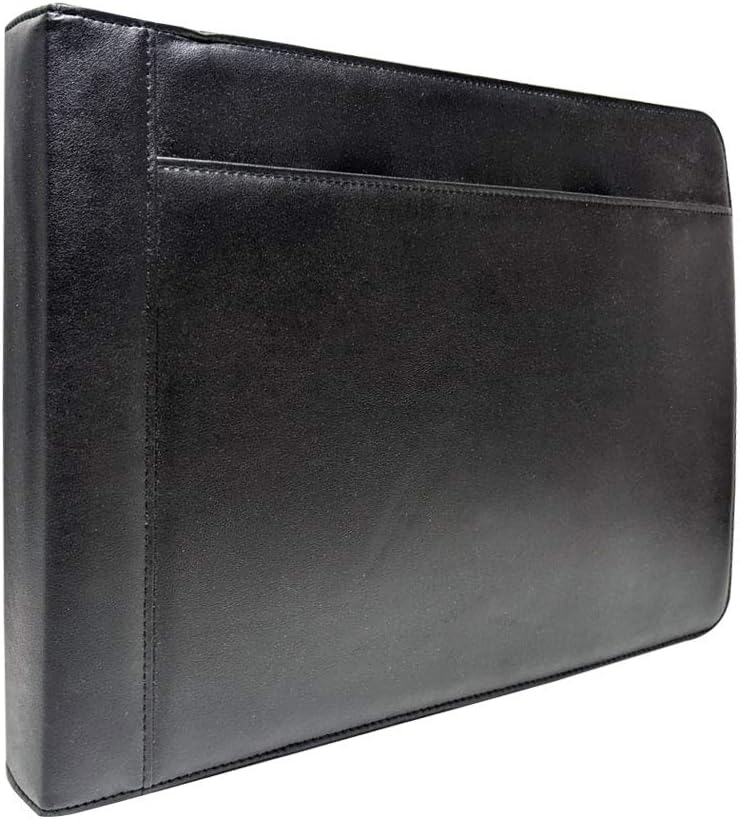 MSP 7 Ring Business Check Portfolio Binder with Handle, Zipper Closure for 3-to-A Pages Business or Personal Checks with Stub (7 Ring Business Check Portfolio) : Office Products