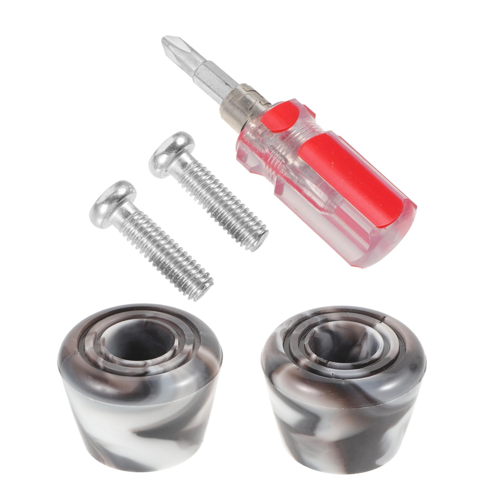 TOYANDONA Les Plaquettes de Frein Patins à Rouleaux Adultes Double vis Plaquettes de Frein pour Patins à roulettes butées de Frein de Rechange Accessoires à Roller Unité Centrale