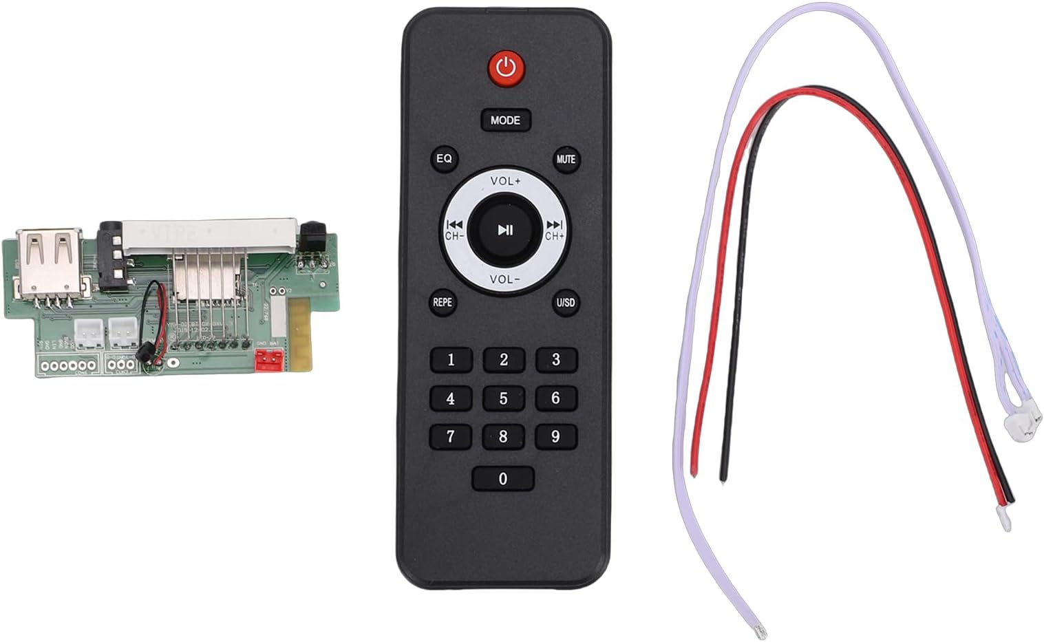 MP3 Decoder Board, Bluetooth 5.2 Lossless Audio Amplifier Board, Support FLAC WAV, Power Off Memory, Remote Control, for DIY Audio Projects