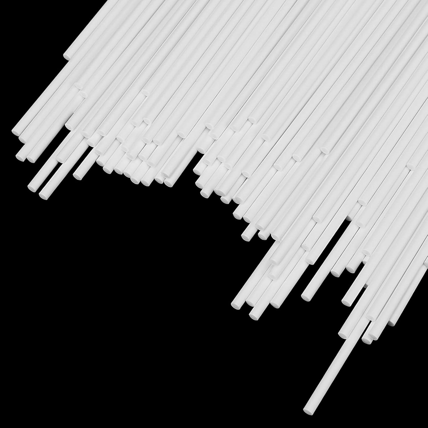 600 Count 6 Inch Paper Lollipop Sticks, White Candy Sucker Sticks, Cake Pop for Chocolate, Cake Topper