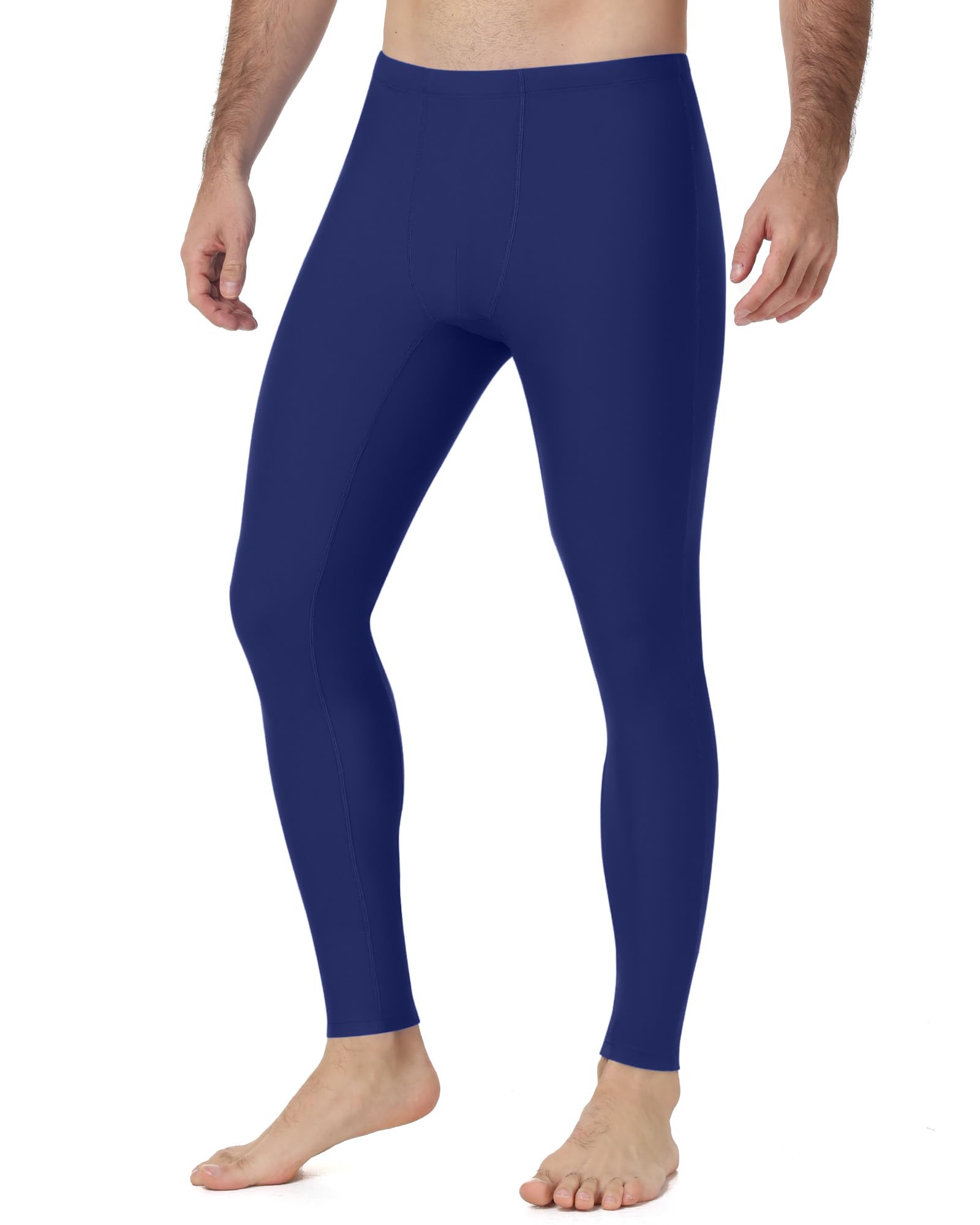 Runhit Herren Schwimmhose Lang, Eng Anliegende Badehose mit UPF 50+, Atmungsaktiv Schwimmleggings mit Tasche, Kompressionshose Rash Guard Leggings für Schwimmen, Surfen, Strand & Training