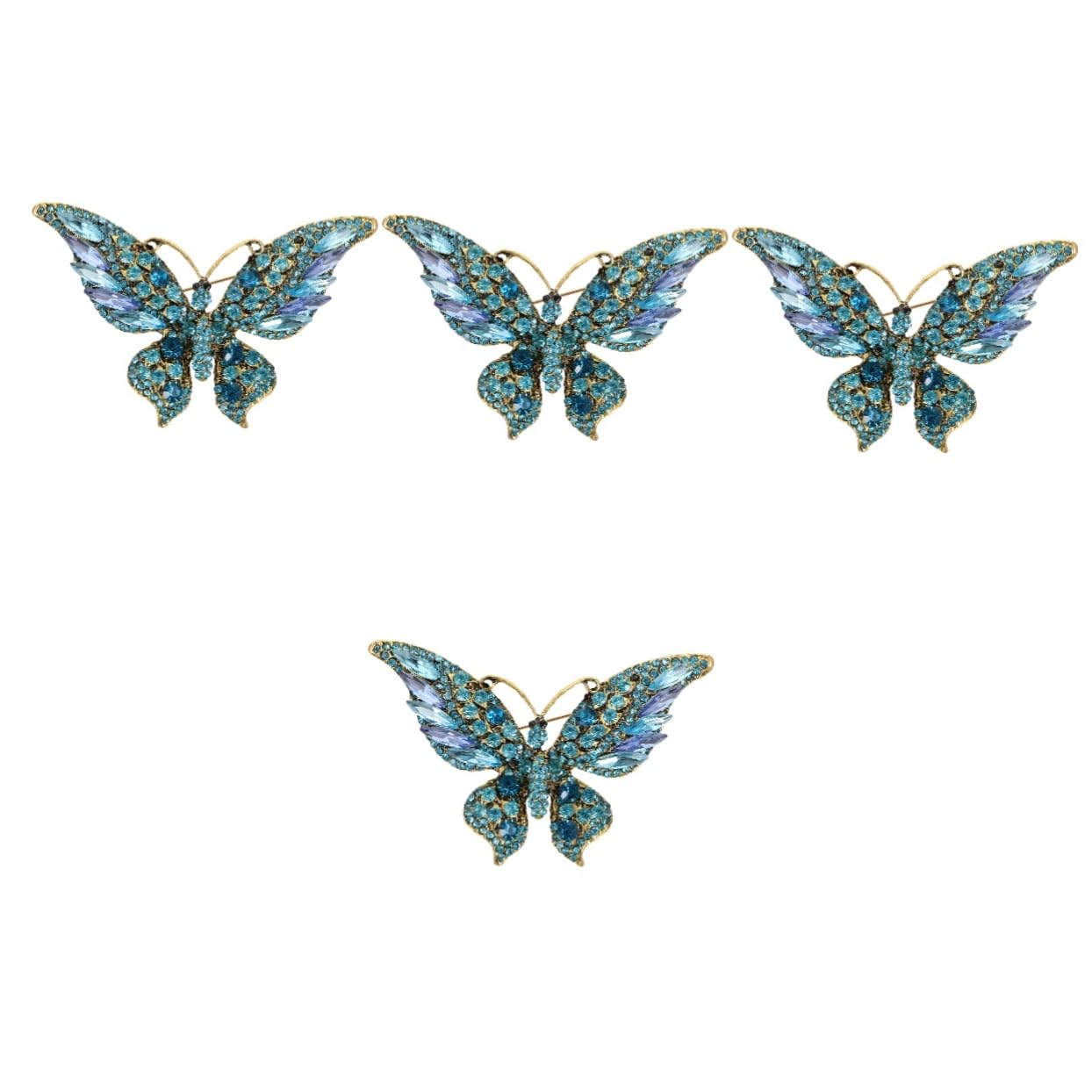 Healvian spilla a farfalla Carino donne ragazze distintivo della farfalla spilla per vestiti decorativo perno per zaini spilla in metallo spilla da scialle imitazione trapano