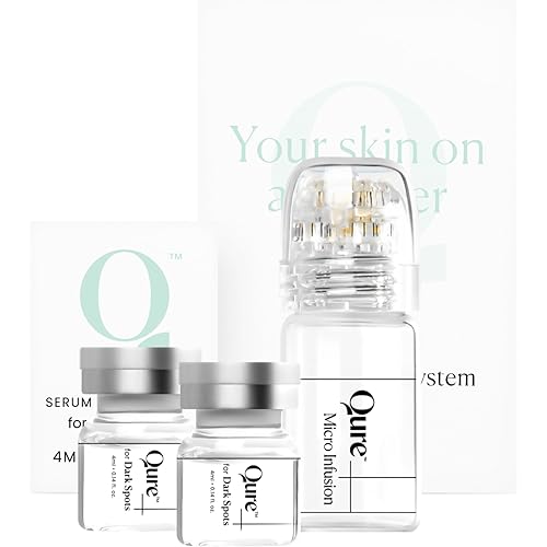 Qure Micro Infusion System for Face & Neck - Facial Moisturizing Essence, Hydrating Serum for All Skin Types, Refreshed Skin - 1-Month Supply