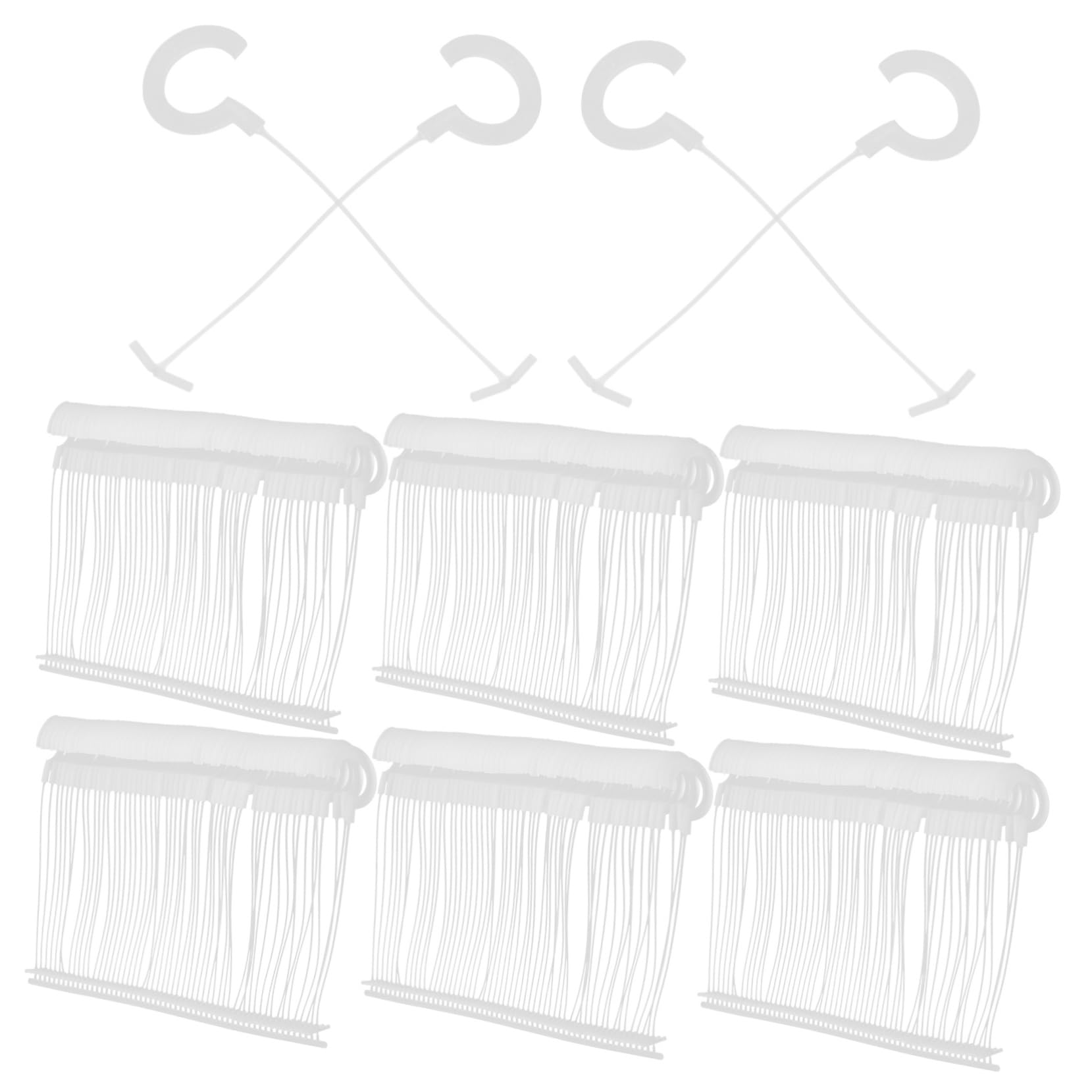 NUOBESTY Ganci e Fissaggio Efficiente Grande Capacità 5000 Pezzi in Plastico per Cartellini per Etichette Abbigliamento per Uso Professionale e Domestico