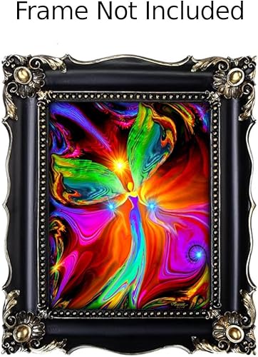 Miniatura 3 de Red Fairy Art Photo Print, Unframed Reiki-Inspired Wall Decor entitled Healing Hands