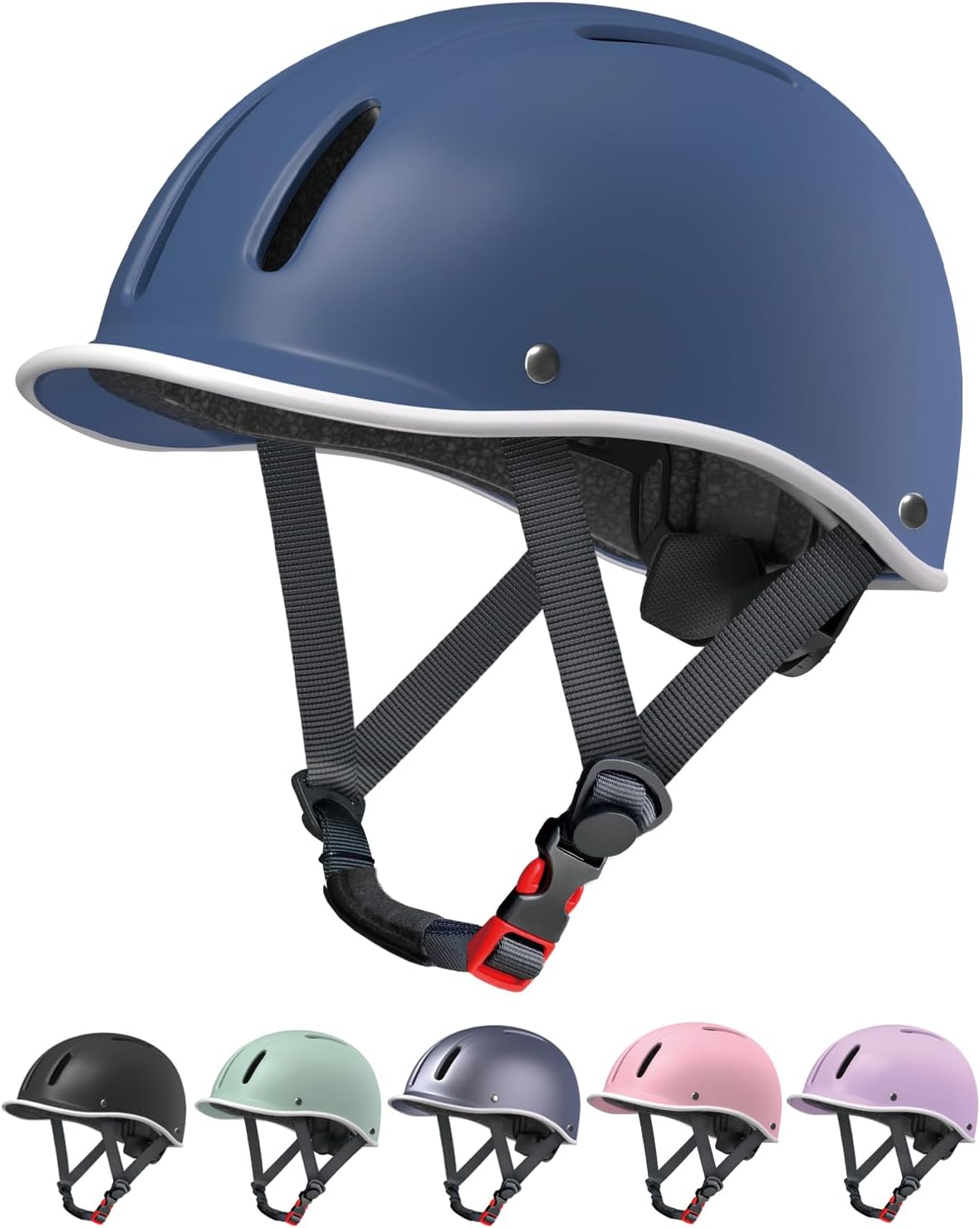 Bike Helmet for Adult, Adjustable Bicycle Helmet for Men & Women, Safety Certified Cycling Helmet for Commuting, Skateboarding, Rollerblading, Road Biking, Skating, Ebike, Scooter
