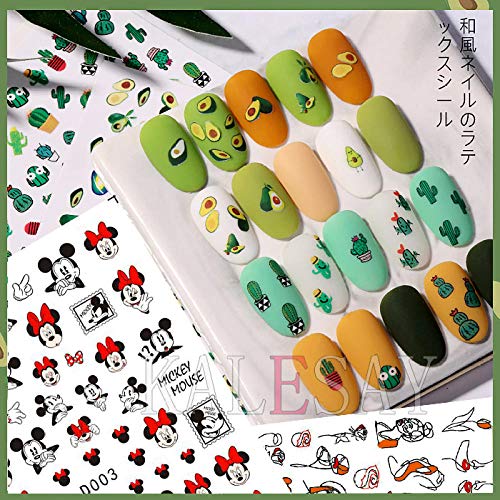 Nagelsticker Avocado Erdbeere Nagel Aufkleber Kunst Decals Zurück Kleber Für Design Maniküre Dekorationen Nägel Beeren… – Bild 3
