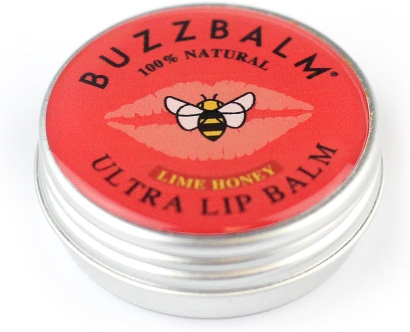Natural Lip Balm With Melixir® - Dry Lips Treatment Organic Treatment For Dry Chapped Cracked Lips (Lime Honey, 8.5g)