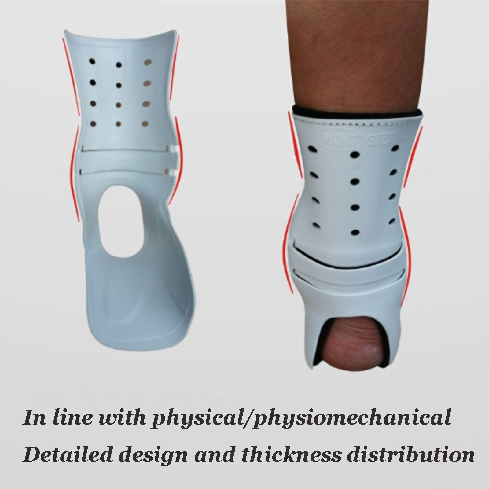 Correcteur de posture pour cheville et pied, orthèse pour pied tombé, soulagement de la douleur de la cheville pour hémiplégie sportive, gauche, 1 paire, Leftm-1 paire