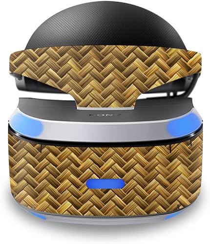 mightyskins Protective vinilo Skin para Sony Playstation VR Wrap calcomanía decorativo para tapa Skins Basket Weave