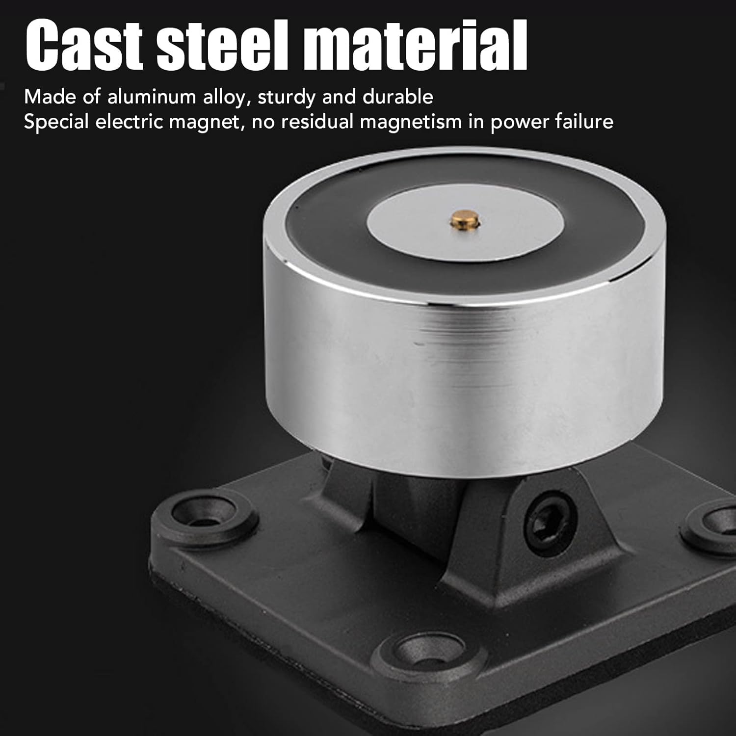 Chiusura magnetica per porta, DC 24 V, in lega di alluminio, chiusura automatica, forza di aspirazione 80 kg, rilascio manuale, supporto elettromagnetico per protezione antincendio