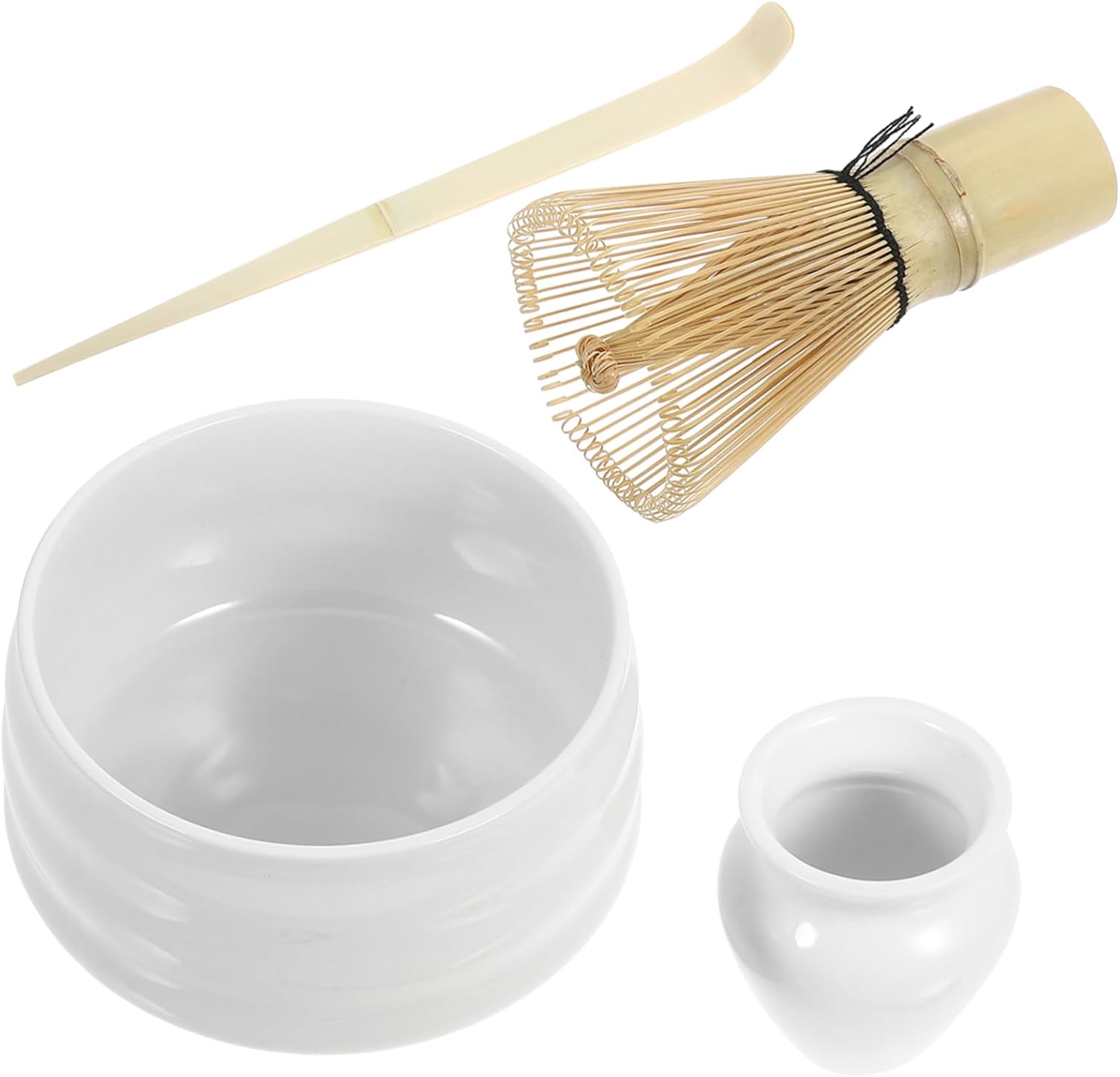 IMIKEYA 1set Matcha Kit Complete Matcha Supplies Whisk Bowl Spoon and Stand for Traditional Japanese Tea Making