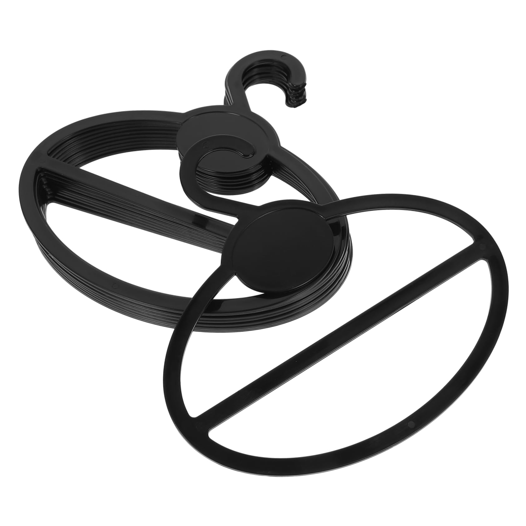 KICHOUSE 10pcs Round Hook Scarf Rack Scarf Hangers Organizer for Closet Multi-Functional Hanger Tie Belt Storage