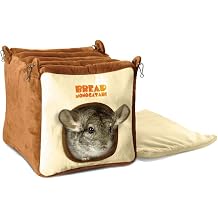 Emours Small Animal Warmly House Cage Hanging Bed with Bed Mat for Chinchilla Guinea pigs Squirrel and Other Similar Size Animals Large