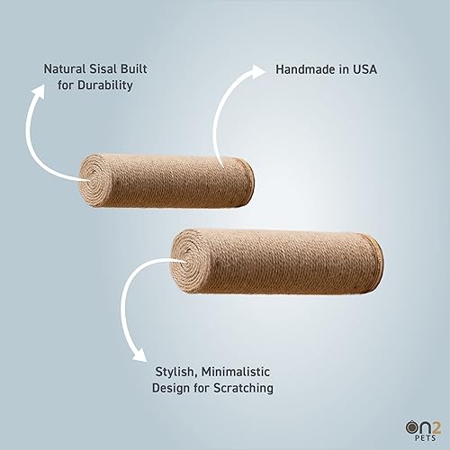 Miniatura 8 de On2Pets Skyline - Rascador para gatos de alta calidad, fabricado en Estados Unidos, rascadores para gatos de interior
