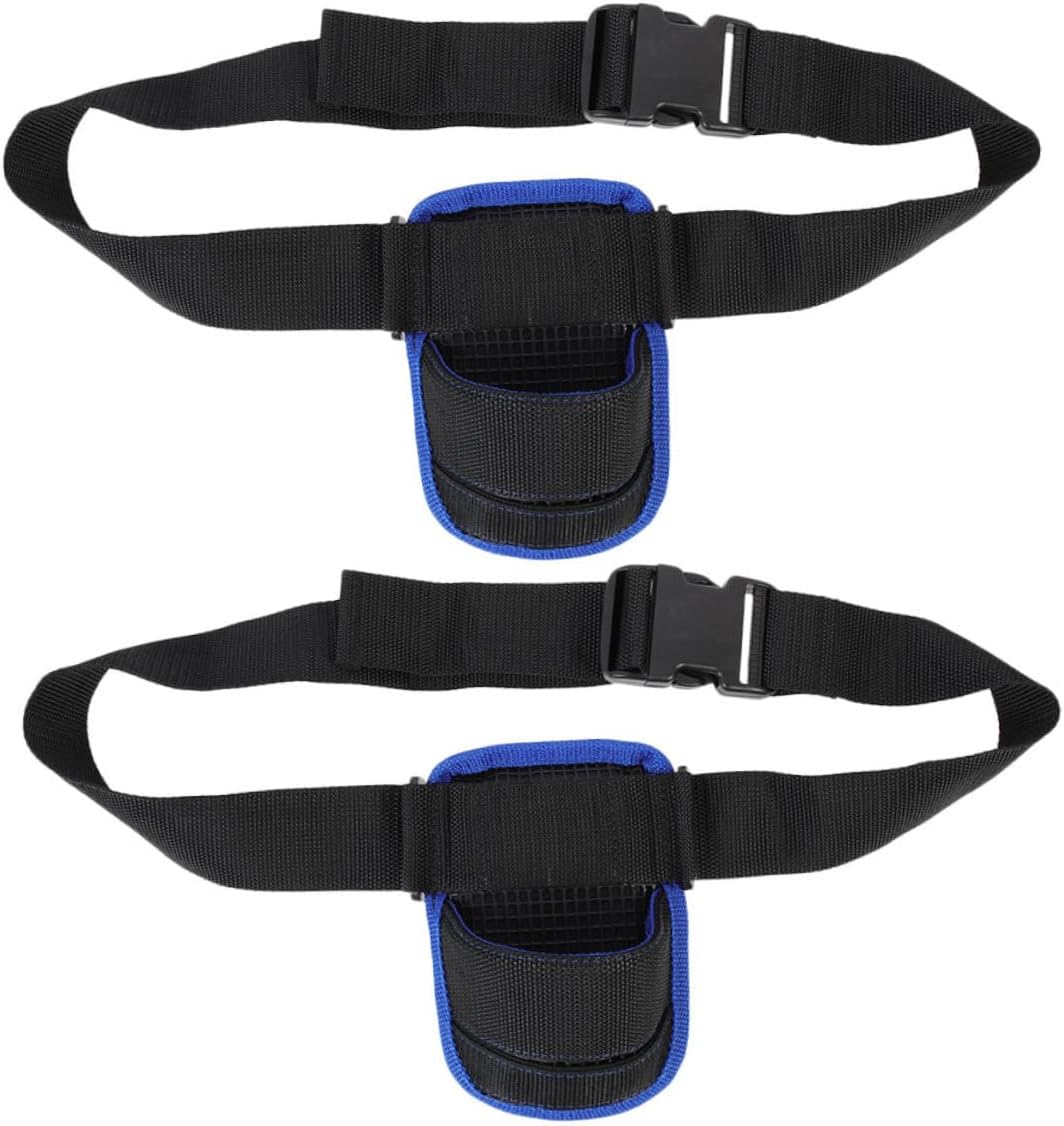 2pcs Fishing Waist Belt Rod Holder Adjustable Oxford Cloth Rod Carrier Strap for Boat and Outdoor Fishing Accessories