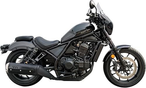 Vista 12 de Carenado de motocicleta para Honda Rebel CMX 1100 Rebel1100 CMX1100 CMX1100 2021 2022 2023 2024 2025 2026 Máscara de viento deflector cubierta gris