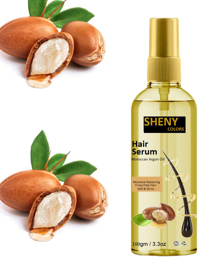 Hair Serum With Argan Oil Extract Smooth, For Smooth, Frizz-Free, Shiny