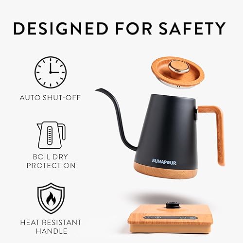 Miniatura 2 de Hervidor eléctrico de cuello de cisne  1200 W, 120 V, 60 Hz  0.8L  Protección STRIX Hervir en seco  Apagado automático  Calentamiento rápido