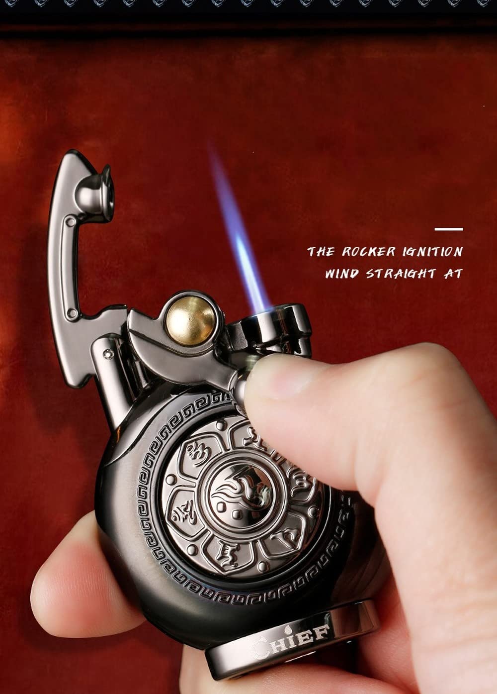 Amazon.co.jp: ヴィンテージ金属トリプルトーチジェットエキス