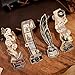 4pcs Vintage Bookmarks for Reading Women & Men, Unique Pretty Cute Metal Book Marks Kit Gifts for Book Lovers, Readers, Writers, Teens, Kids, Fantacy Cool Retro Page Markers Accessories for Bibles