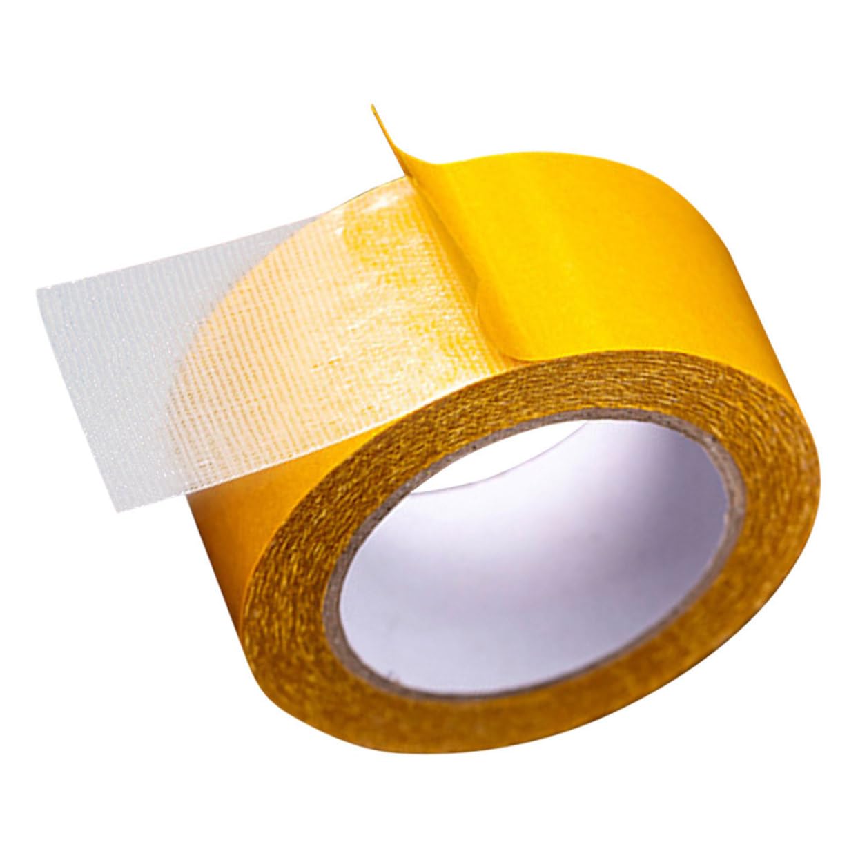 MAGICLULU 4 Rouleaux Ruban adhésif double face à base de tissu bande adhésive ruban à double face ruban adhésif double face pour tapis ruban à deux côtés Ruban translucide en maille